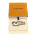 Louis Vuitton Metal LV Monogram Lovers Chain Bracelet 22.5 — view 5