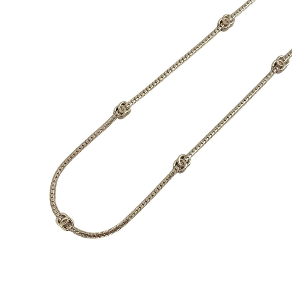Chanel Necklace Long CC Logo Gold