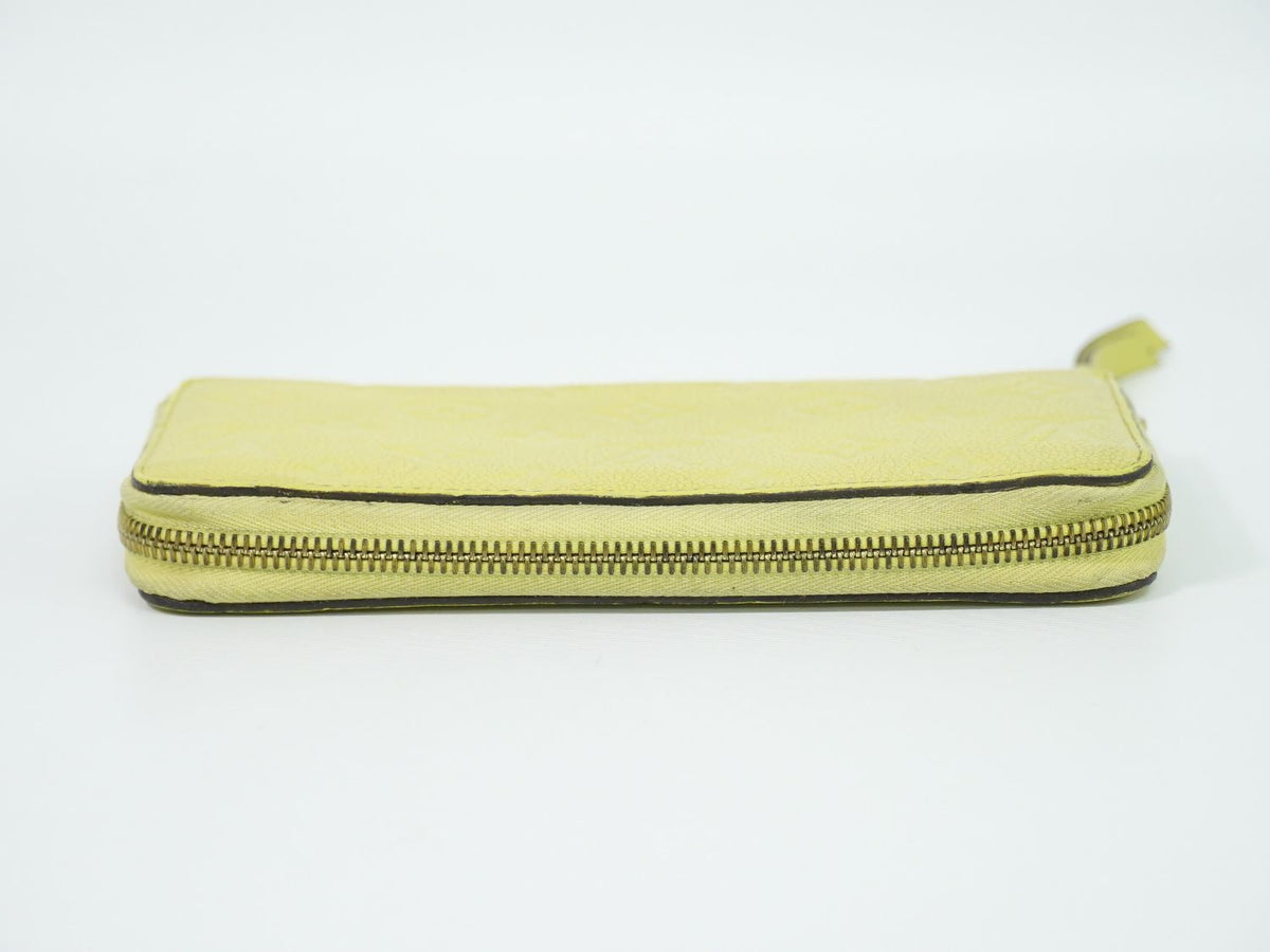 Louis Vuitton LV Zippy Wallet Monogram Empreinte Leather Citrine Yellow — view 5