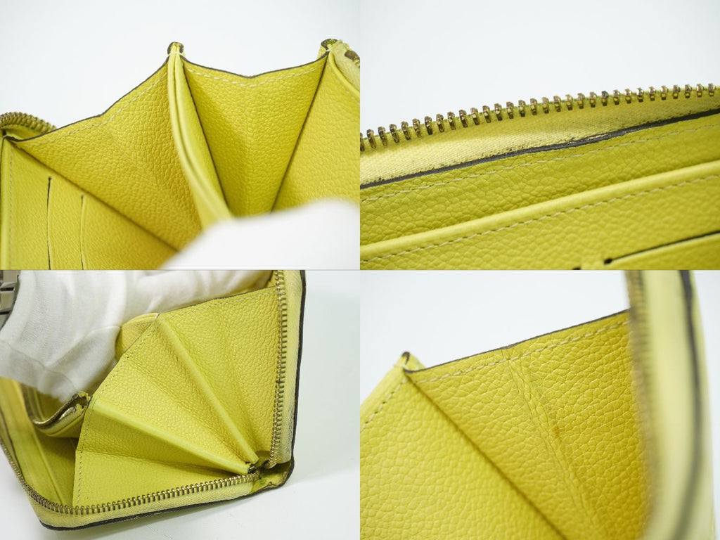 Louis Vuitton LV Zippy Wallet Monogram Empreinte Leather Citrine Yellow — view 8