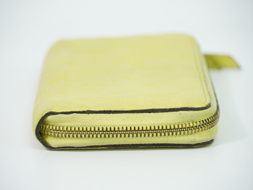 Louis Vuitton LV Zippy Wallet Monogram Empreinte Leather Citrine Yellow — view 4