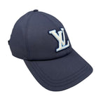 Louis Vuitton Hat Cap LV Signature M Cotton Logo Navy Blue — view 2