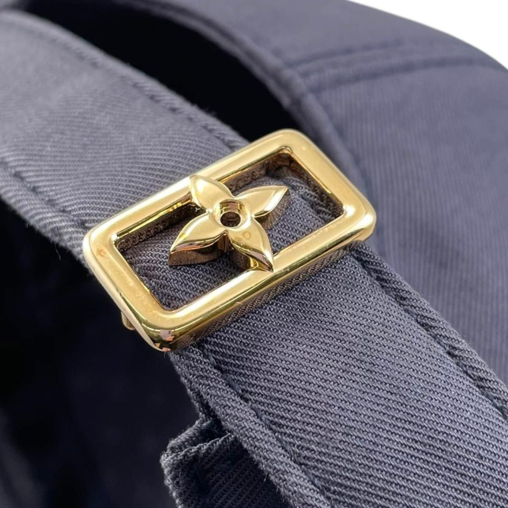 Louis Vuitton Hat Cap LV Signature M Cotton Logo Navy Blue — view 8
