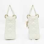 Dior Lady Dior MY ABC Small Shoulder Bag Ivory — view 3
