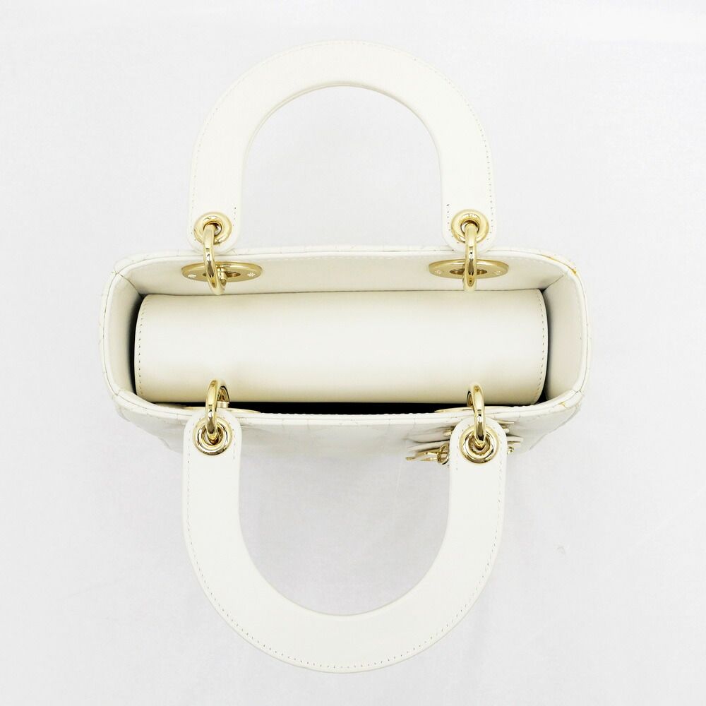 Dior Lady Dior MY ABC Small Shoulder Bag Ivory — view 4