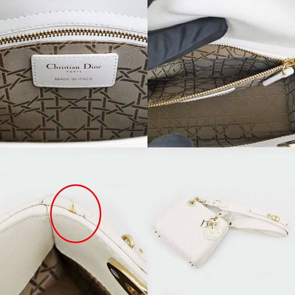 Dior Lady Dior MY ABC Small Shoulder Bag Ivory — view 8