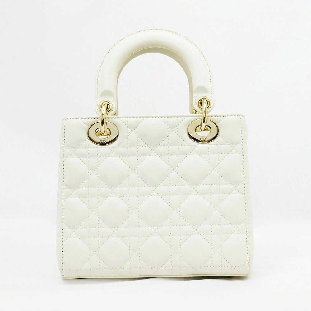 Dior Lady Dior MY ABC Small Shoulder Bag Ivory — view 2