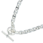 Hermes Chaine D'ancre Silver Choker Necklace PM