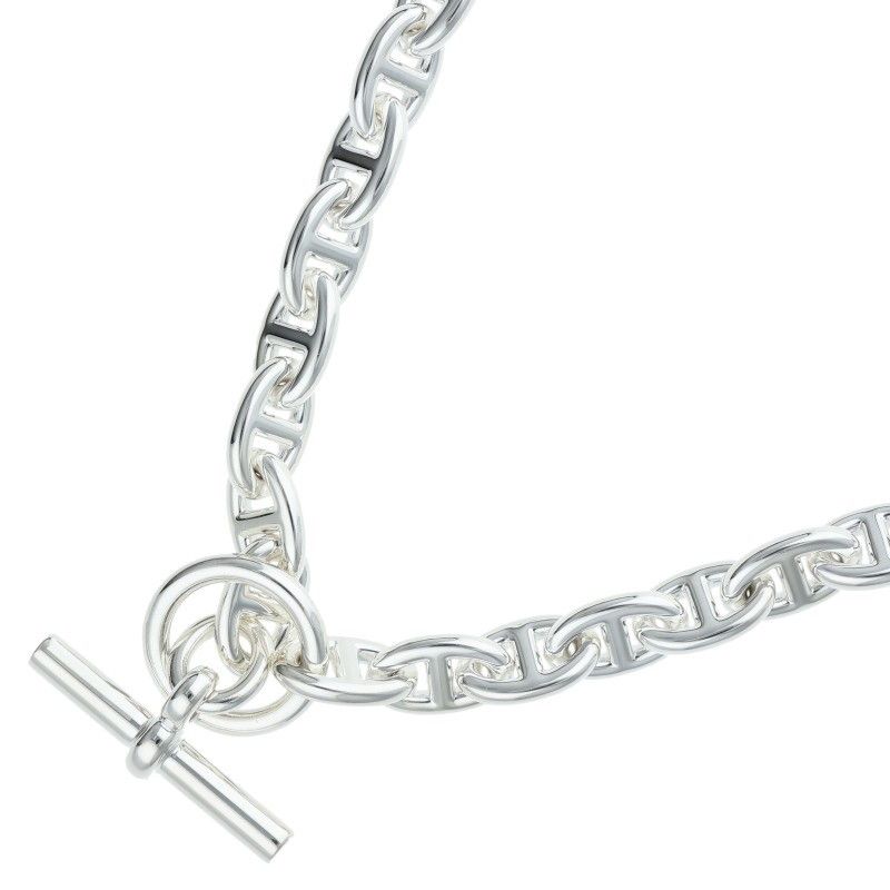 Hermes Chaine D'ancre Silver Choker Necklace PM