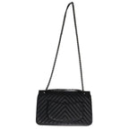 Chanel 2.55 Chevron Thor Black 23 Aged Calfskin Double Flap Chain Shoulder Bag — view 2