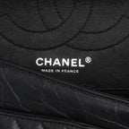 Chanel 2.55 Chevron Thor Black 23 Aged Calfskin Double Flap Chain Shoulder Bag — view 3