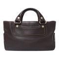 Celine Bag Handbag Boogie Bag Leather Dark Brown