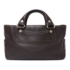 Celine Bag Handbag Boogie Bag Leather Dark Brown