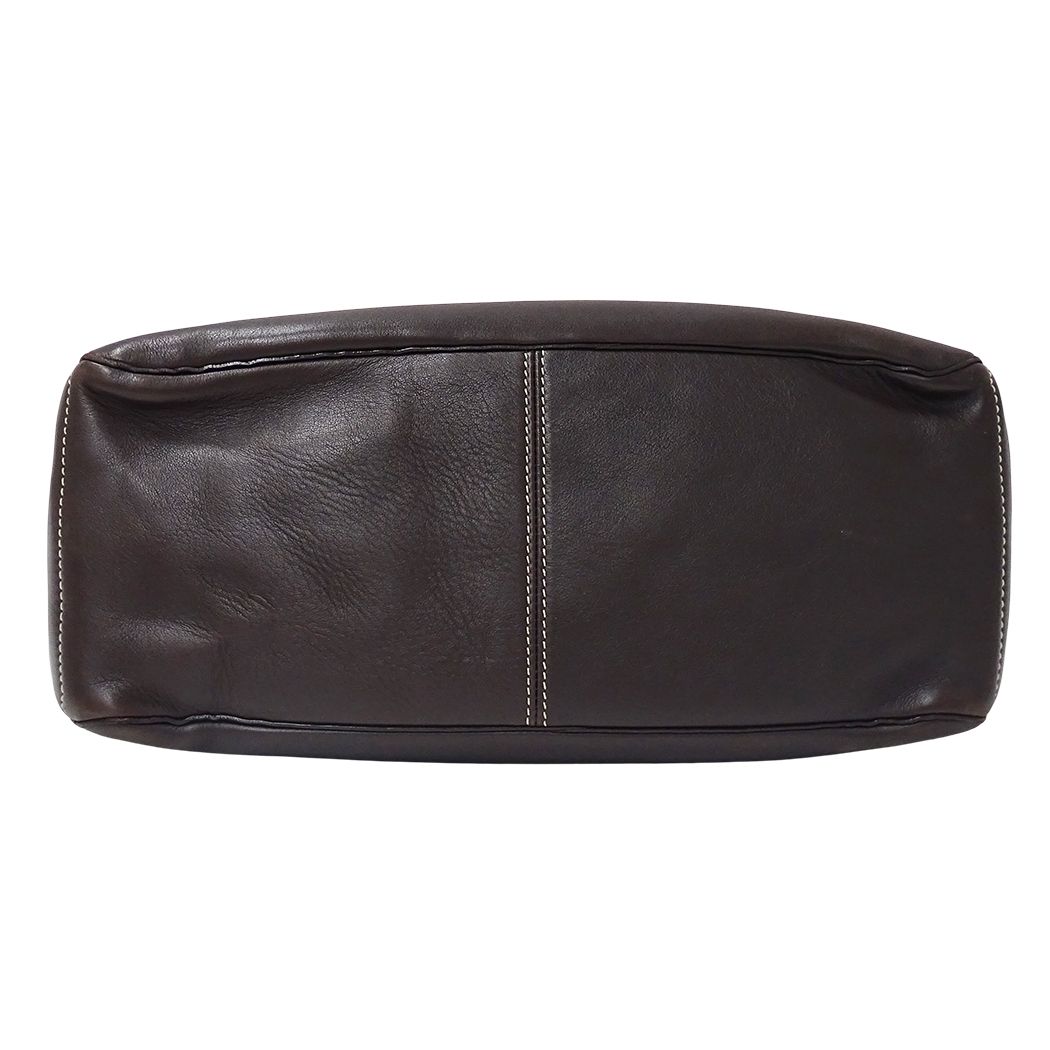 Celine Bag Handbag Boogie Bag Leather Dark Brown — view 3