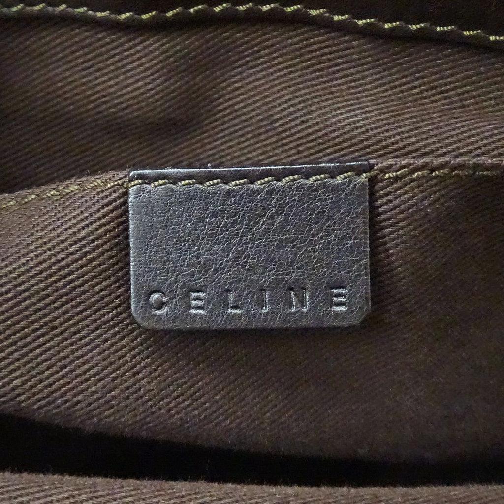 Celine Bag Handbag Boogie Bag Leather Dark Brown — view 6