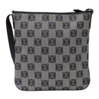 Loewe Shoulder Bag Gray Black Anagram Pattern — view 2