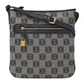 Loewe Shoulder Bag Gray Black Anagram Pattern