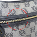 Loewe Shoulder Bag Gray Black Anagram Pattern — view 7