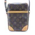 Louis Vuitton Danube Monogram Shoulder Bag Canvas Brown