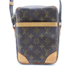 Louis Vuitton Danube Monogram Shoulder Bag Canvas Brown
