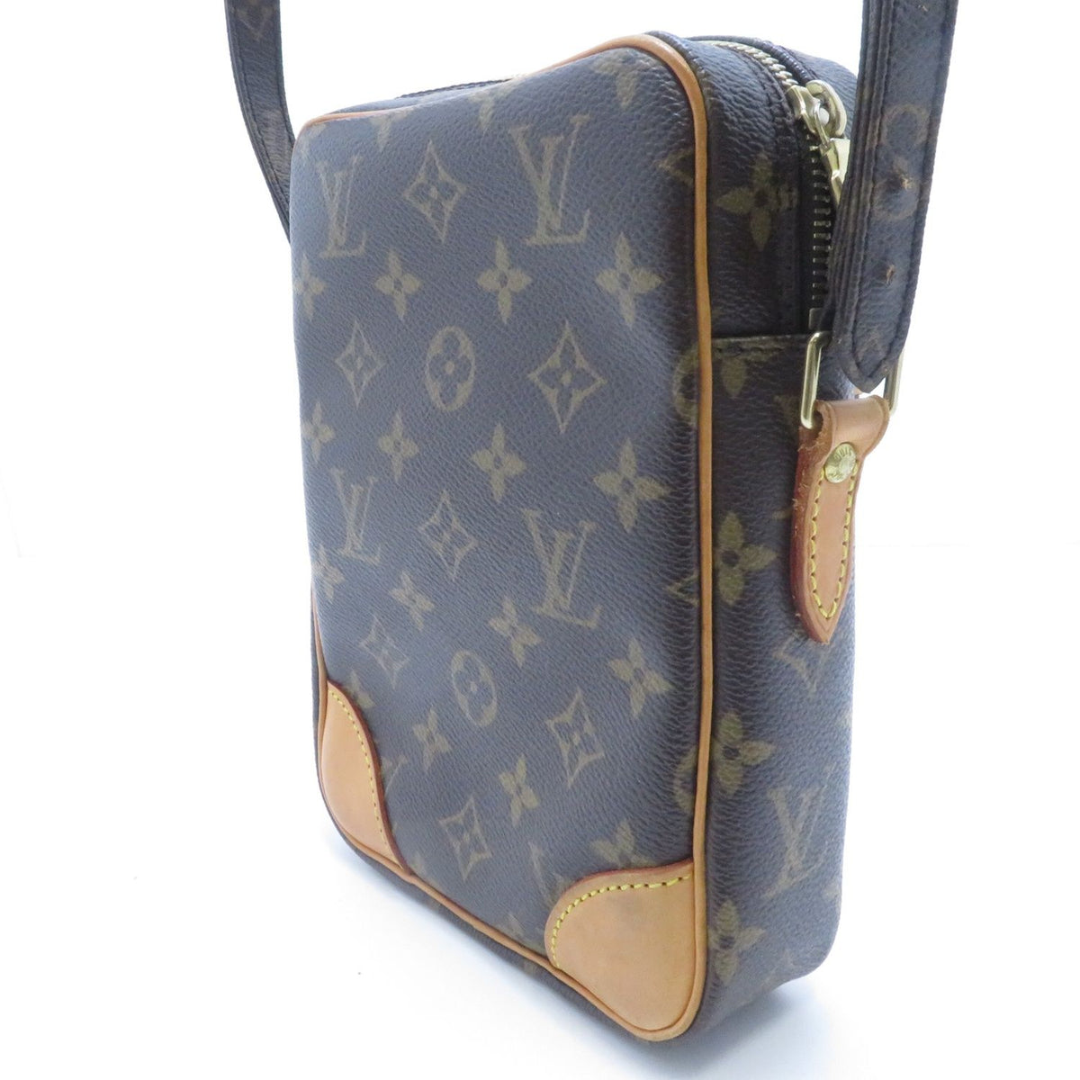 Louis Vuitton Danube Monogram Shoulder Bag Canvas Brown — view 2