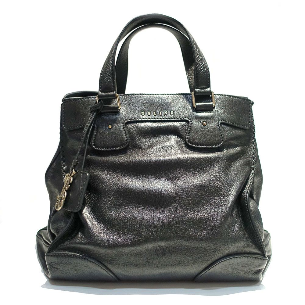 Celine Orlov Black Handbag Silver Bag