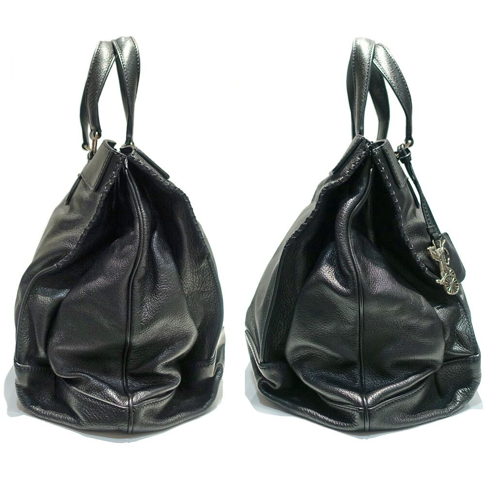Celine Orlov Black Handbag Silver Bag — view 3
