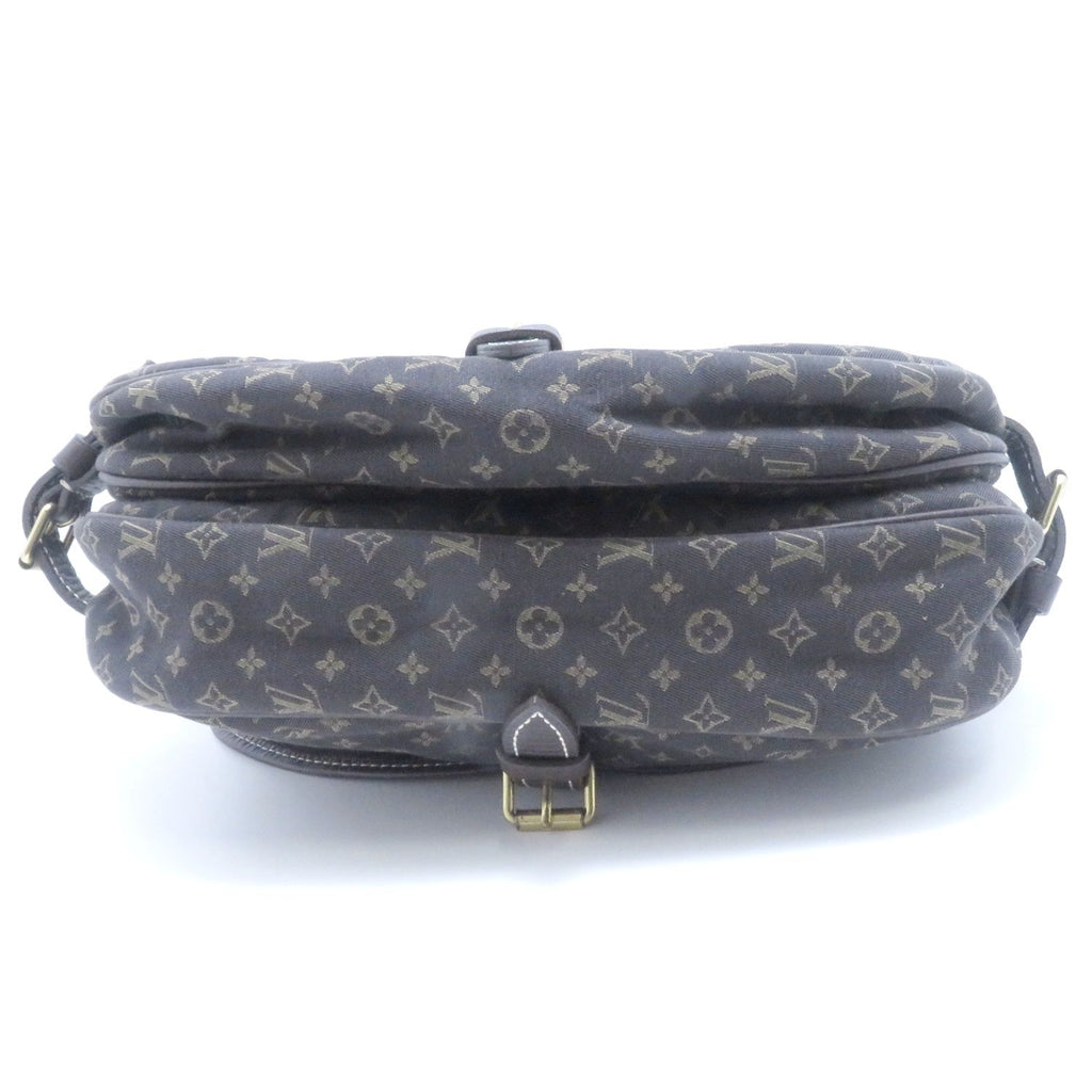 Louis Vuitton Saumur 30 Monogram Mini Lan Fusain Shoulder Bag Lin Dark Brown — view 4