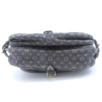 Louis Vuitton Saumur 30 Monogram Mini Lan Fusain Shoulder Bag Lin Dark Brown — view 4