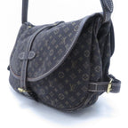 Louis Vuitton Saumur 30 Monogram Mini Lan Fusain Shoulder Bag Lin Dark Brown — view 2