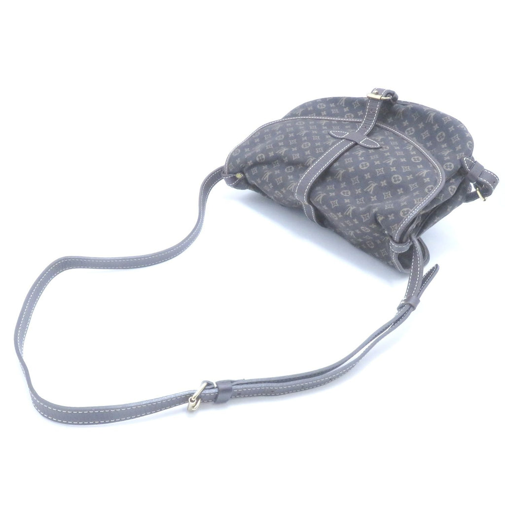 Louis Vuitton Saumur 30 Monogram Mini Lan Fusain Shoulder Bag Lin Dark Brown — view 3