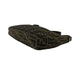 Fendi Vintage Zucca FF Logo Pattern Canvas Leather Shoulder Bag Brown — view 8