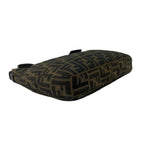 Fendi Vintage Zucca FF Logo Pattern Canvas Leather Shoulder Bag Brown — view 7