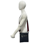 Gucci Small Messenger Bag GG Supreme Logo Pattern Leather Black — view 2