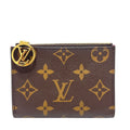 Louis Vuitton Bifold Wallet Portefeuille Lisa Brown Monogram Canvas Rose Lolipop
