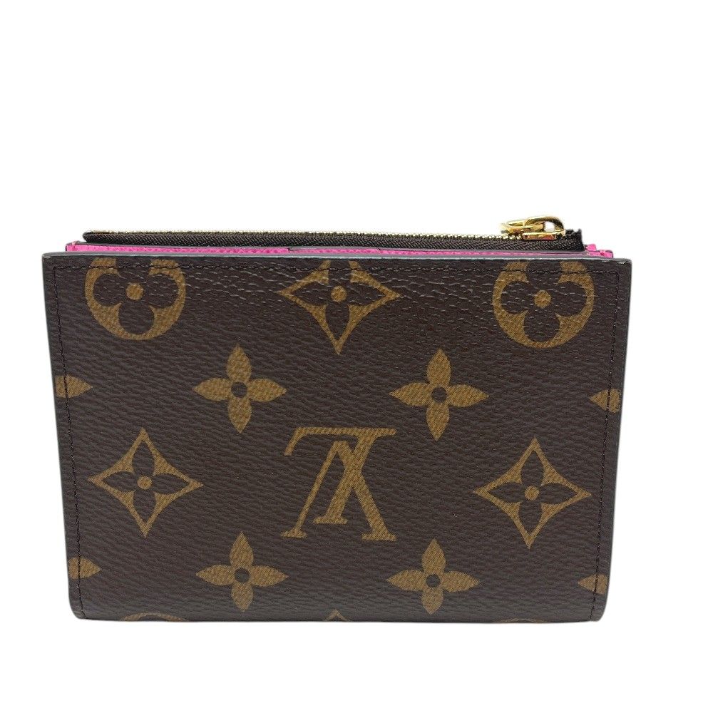 Louis Vuitton Bifold Wallet Portefeuille Lisa Brown Monogram Canvas Rose Lolipop — view 2