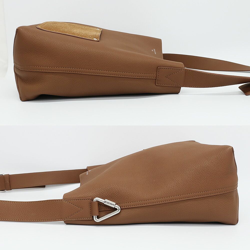 Louis Vuitton Verso Tote Shoulder Bag Tan Brown Silver Leather — view 4