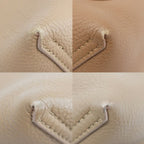 Louis Vuitton Verso Tote Shoulder Bag Tan Brown Silver Leather — view 5