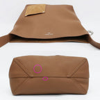 Louis Vuitton Verso Tote Shoulder Bag Tan Brown Silver Leather — view 3