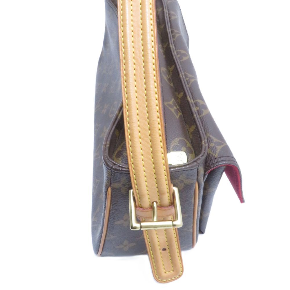 Louis Vuitton Viva-Cite MM Monogram Shoulder Bag Canvas Brown — view 7
