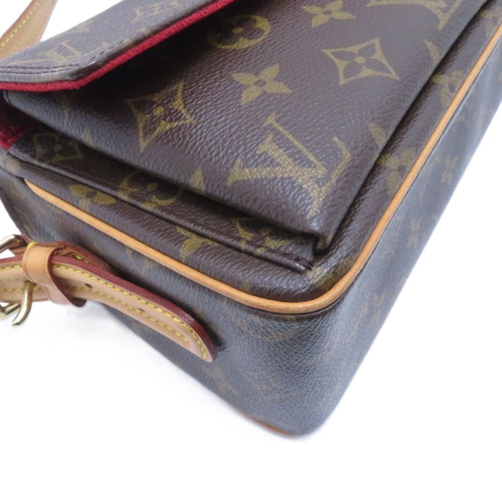 Louis Vuitton Viva-Cite MM Monogram Shoulder Bag Canvas Brown — view 8