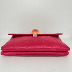 Chanel Choco Bar Ball Chain Shoulder Bag Shocking Pink Card — view 4