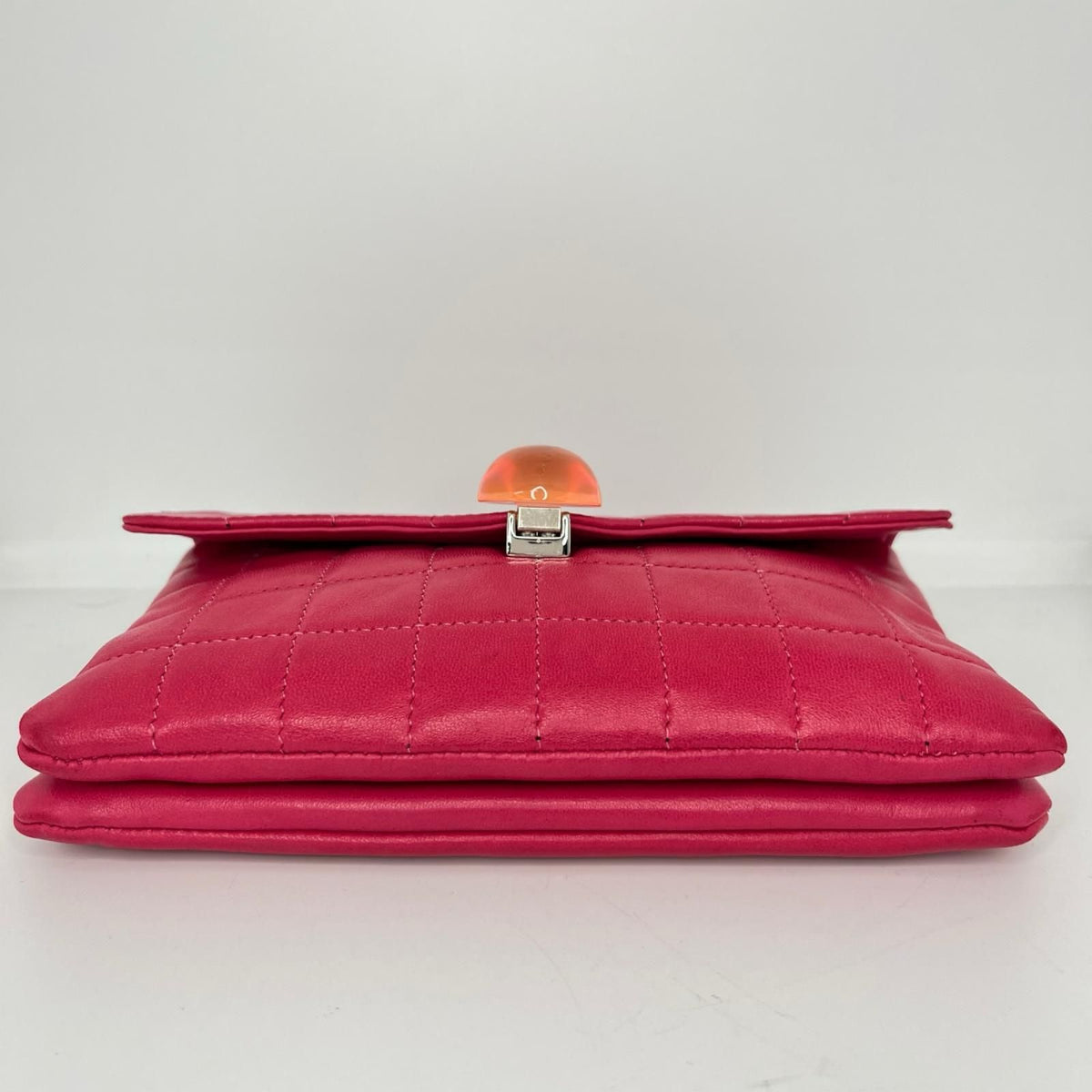 Chanel Choco Bar Ball Chain Shoulder Bag Shocking Pink Card — view 4
