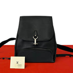 Louis Vuitton Cassia Taiga Leather Backpack Ardoise Black