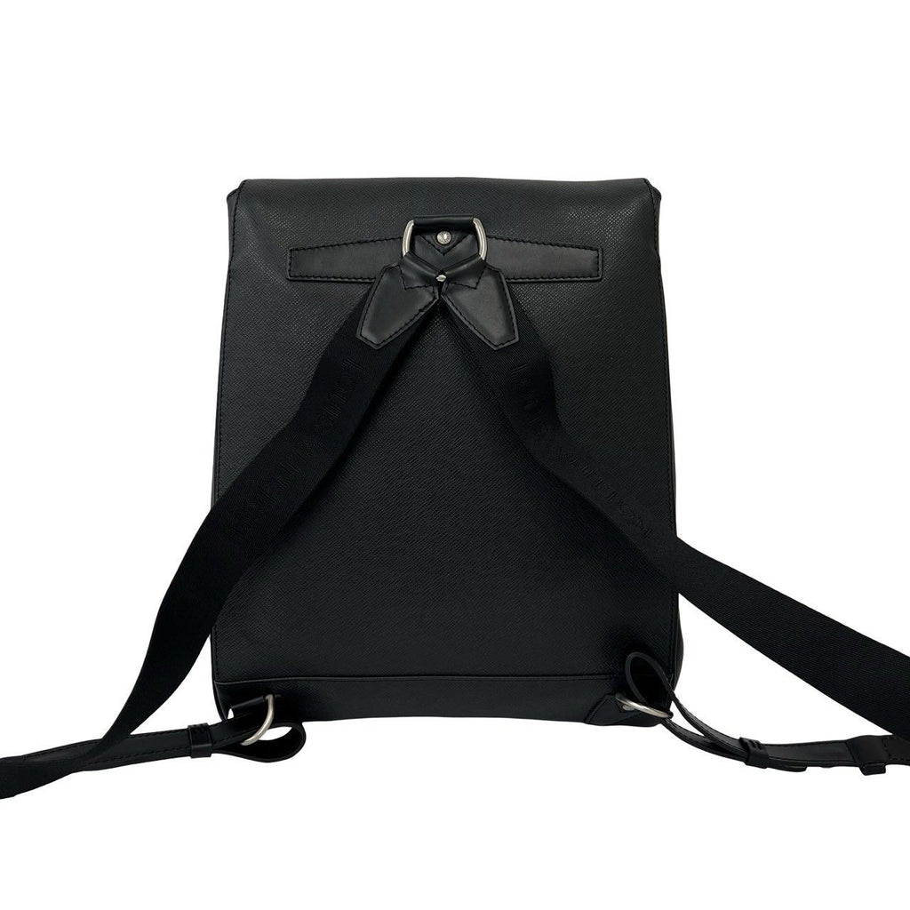 Louis Vuitton Cassia Taiga Leather Backpack Ardoise Black — view 3