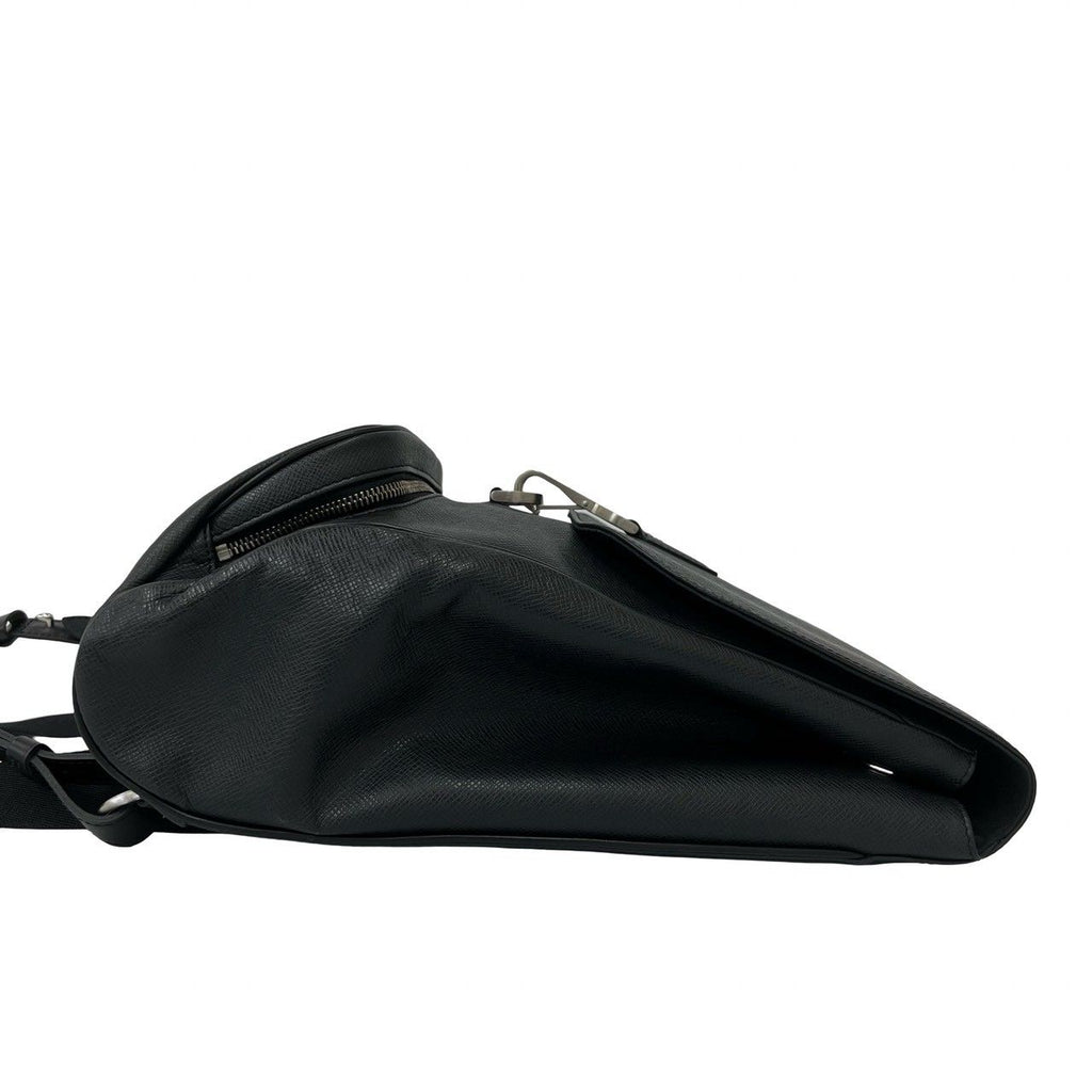Louis Vuitton Cassia Taiga Leather Backpack Ardoise Black — view 6