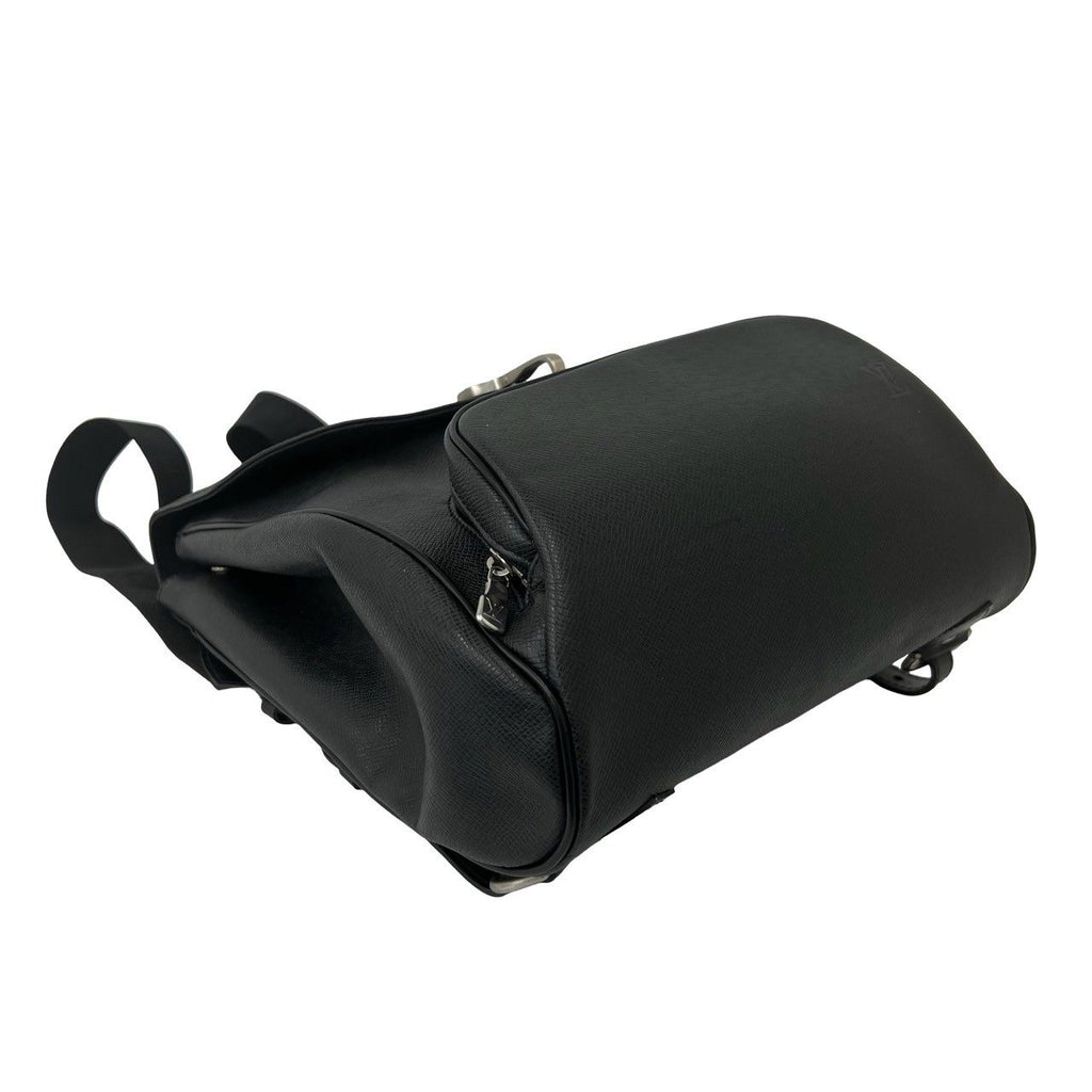 Louis Vuitton Cassia Taiga Leather Backpack Ardoise Black — view 8