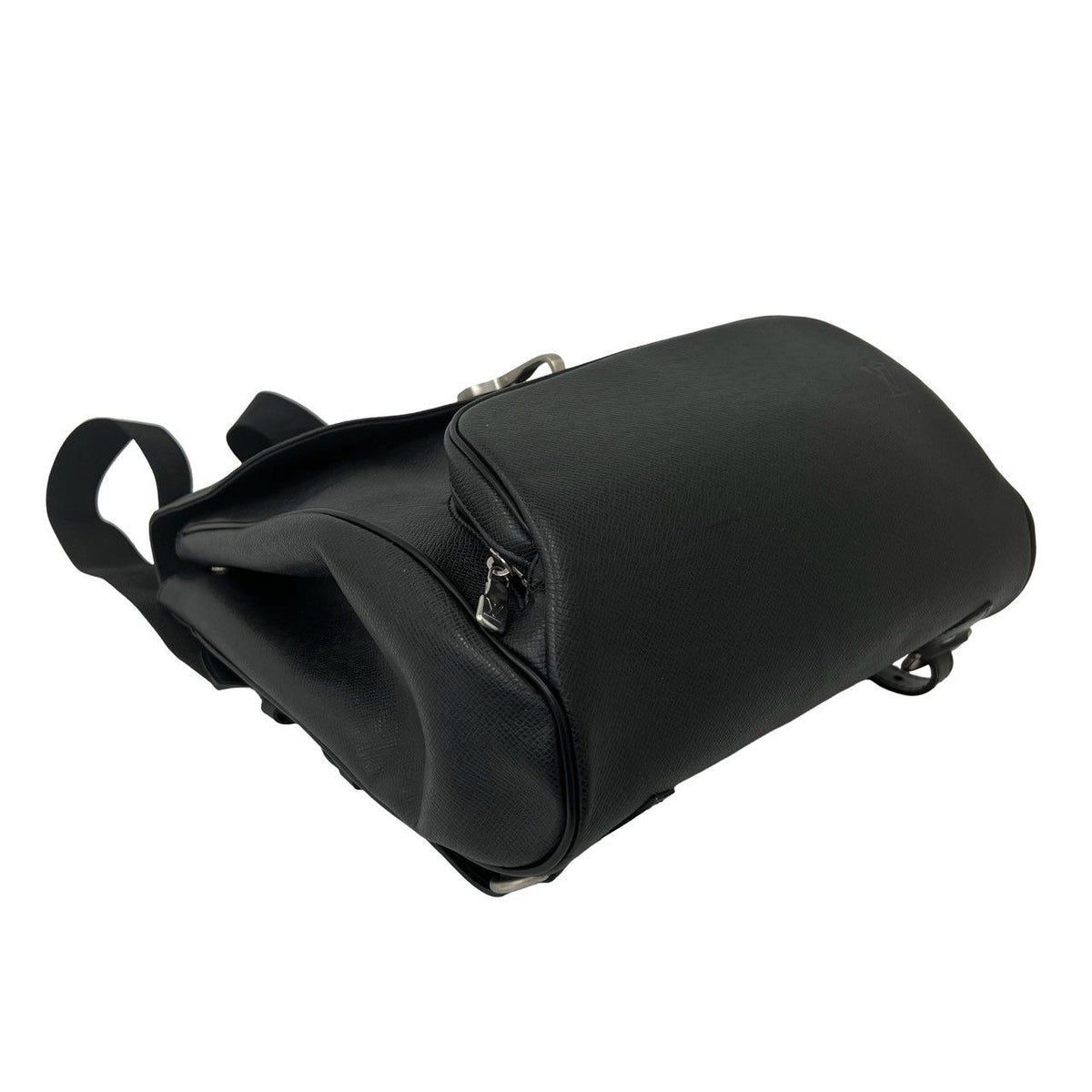 Louis Vuitton Cassia Taiga Leather Backpack Ardoise Black — view 8
