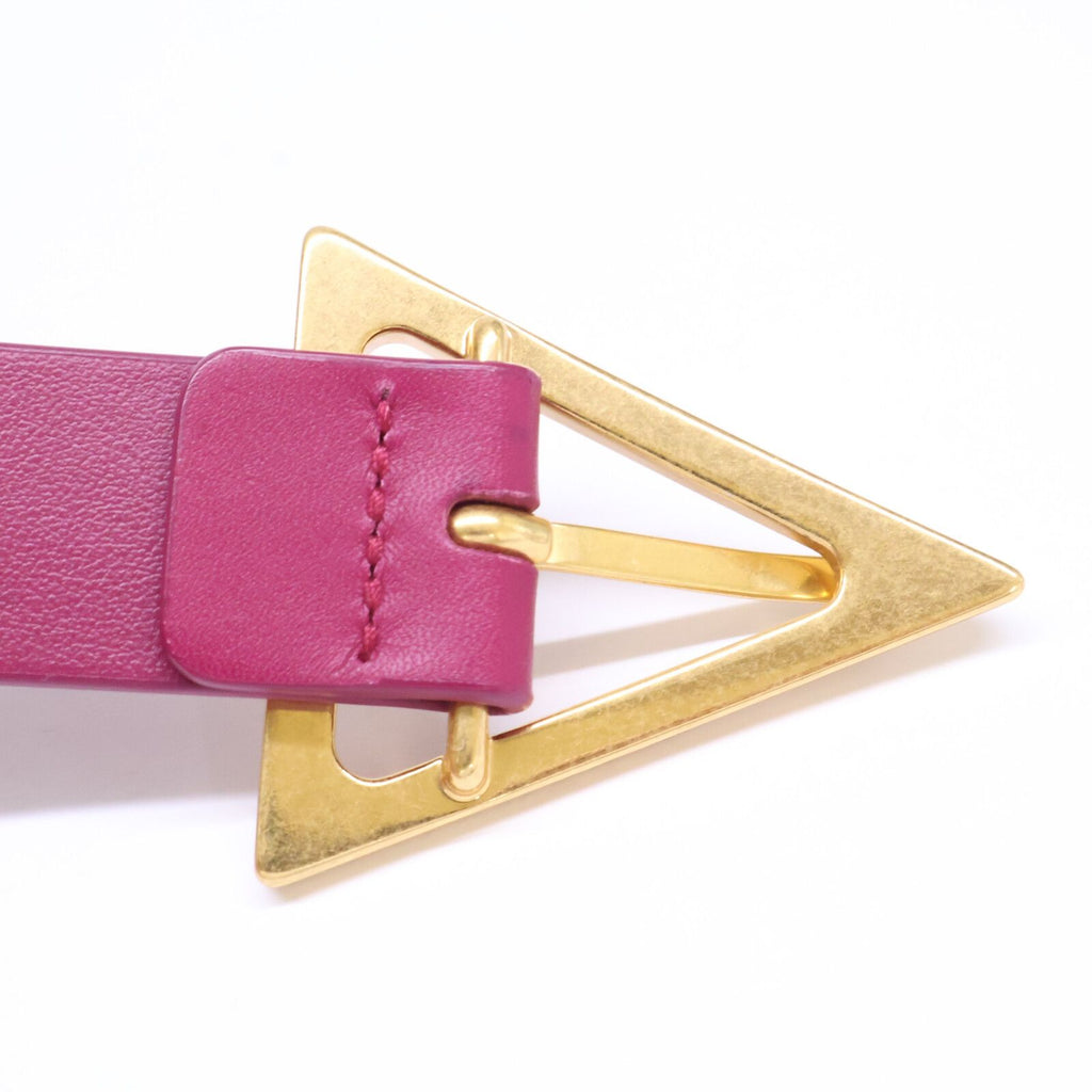 Bottega Veneta Triangle Buckle Leather Belt — view 5