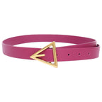 Bottega Veneta Triangle Buckle Leather Belt — view 2